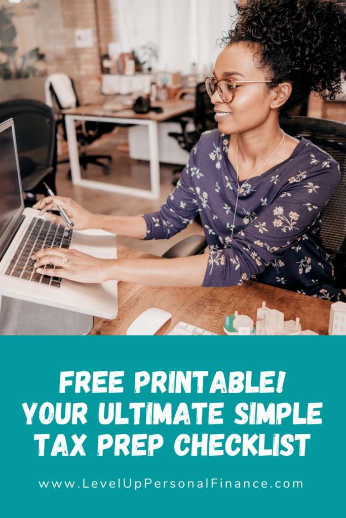 Free Printable Download! Your Ultimate Simple Tax Preparation Checklist